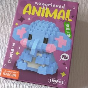 🩵2/$10🩵 LELEBROTHER Elephant Nanoblock-Style Building Set - 189 pieces